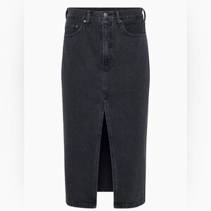 Aritzia sz27 Halle denim skirt black NWOT